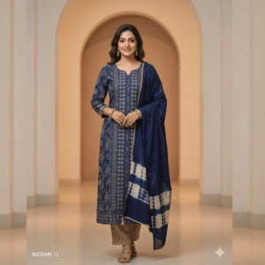 Salwar Suit Navy Royal Set