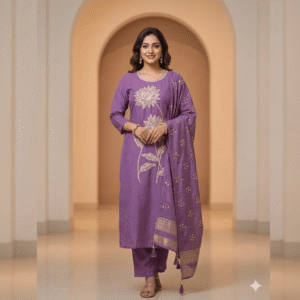 Salwar Suit Purple Set