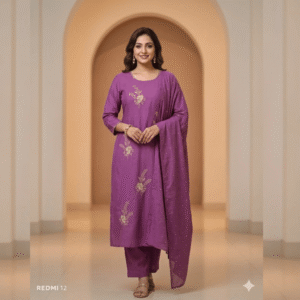 Salwar Suit Wine Purple