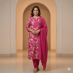 Salwar Suit Bright Pink