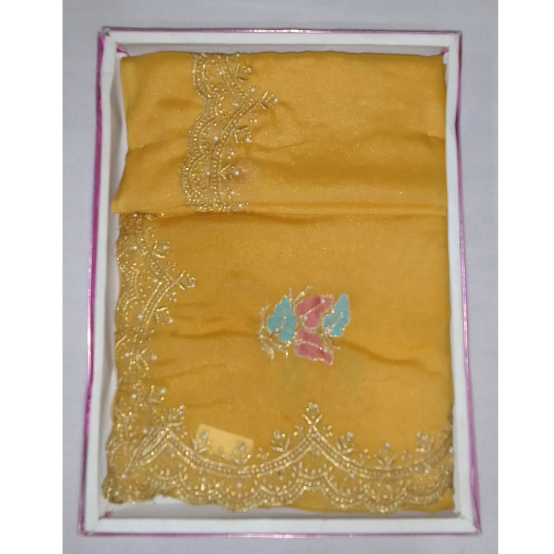 Embroidered Saree - Image 3