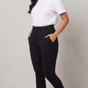 Length Cotton Stretch Pants