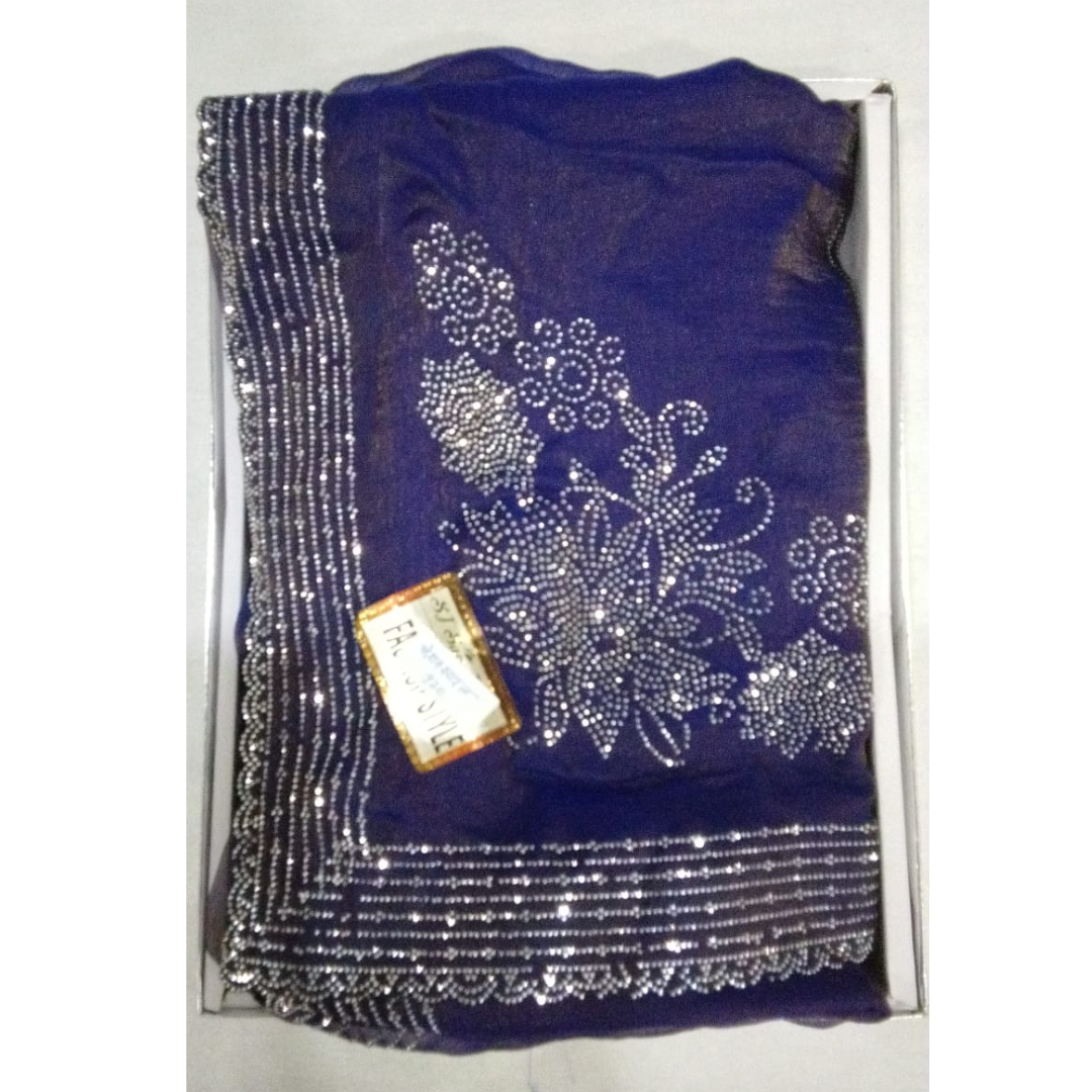 stunning shimmer saree - Image 4