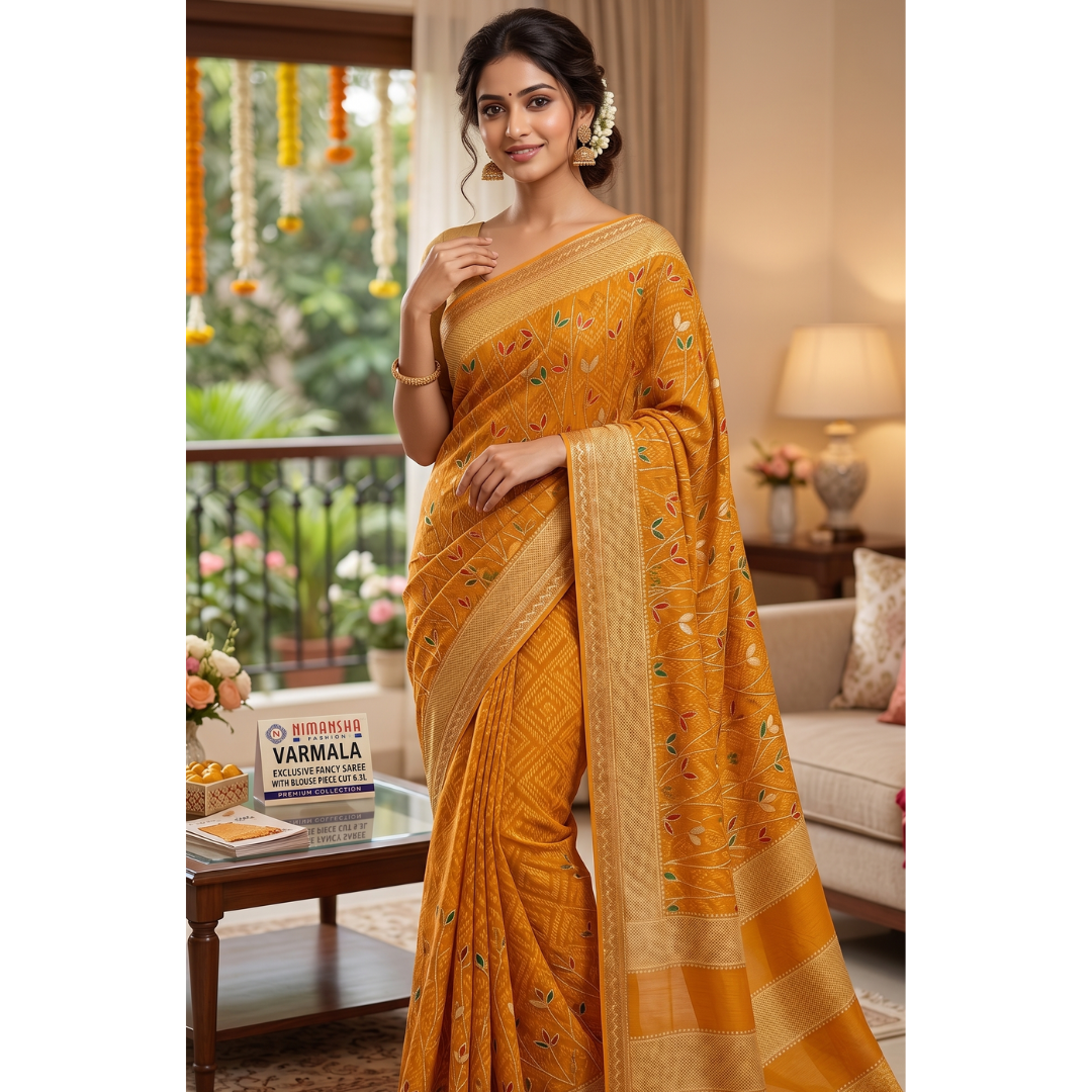 bandhani saree